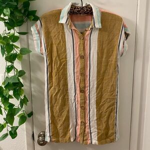 Rip Curl Button Up Dress S